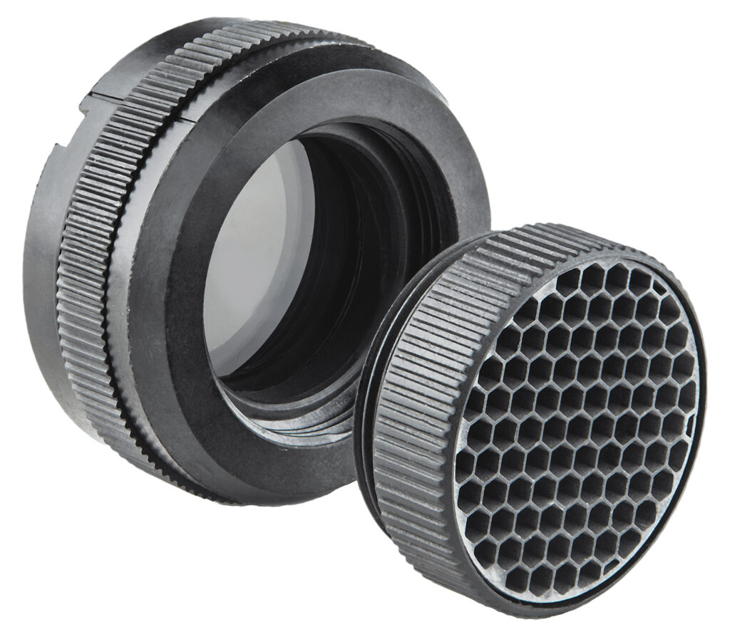 Meprolight USA 5626090000 Polarizer/Flash Guard Kit  Rifle Black Compatible w/ Mepro M21