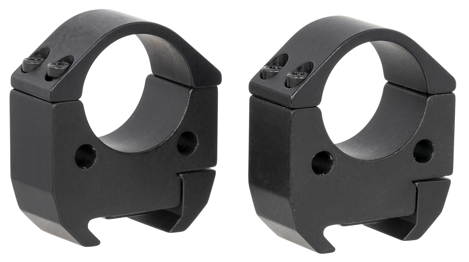 Talley TMS10H Modern Sporting Black Anodized Aluminum 1" Tube High Picatinny Rail 0 MOA