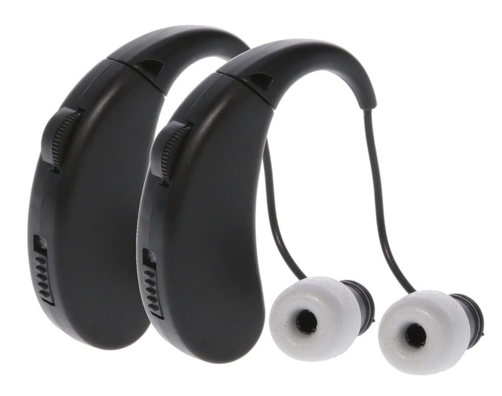 Walker's GWPRCHUE2PK Ultra Ear BTE Hearing Enhancer 22 dB Behind the Ear Rechargeable 2 Pack