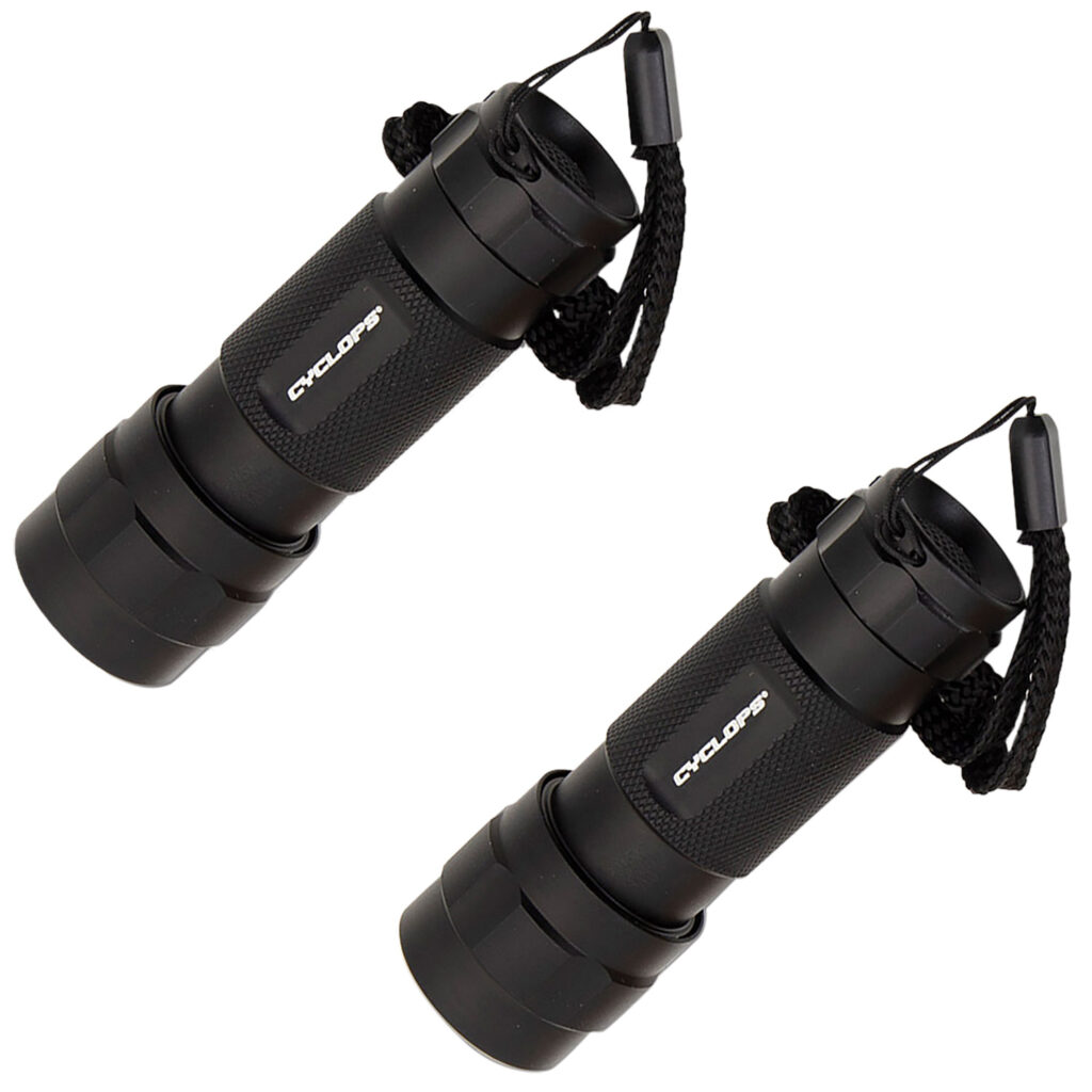 Cyclops CYCFL142PK 14 LED Flashlight  Black Anodized 80 Lumens White  14 LED
