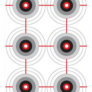 Birchwood Casey 37063 EZE-Scorer Bullseye Paper 12" x 18" Black/White Pkg of 100
