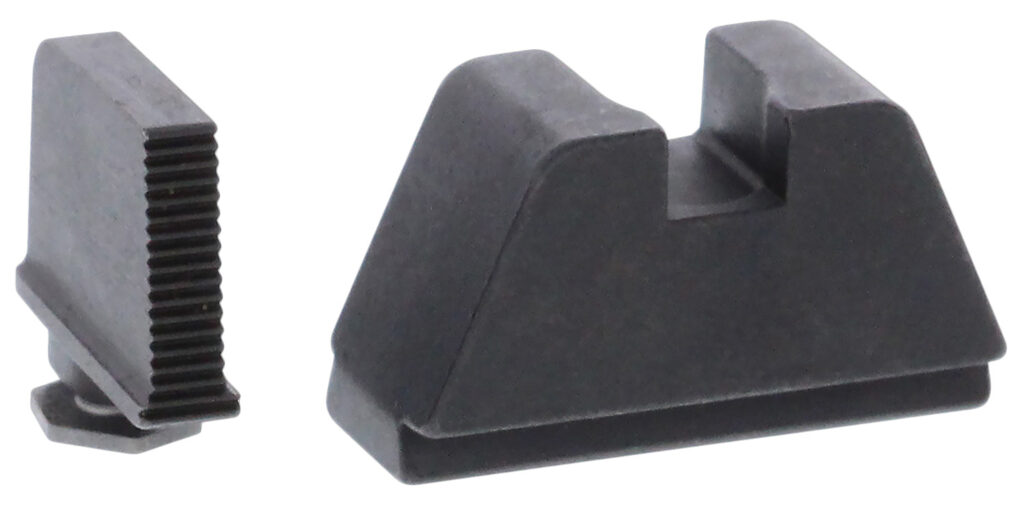 AmeriGlo GL470 Optic Compatible Sight Set for Glock  2XL Tall Serrated Front Sight- Black Rear Sight