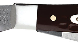 Case 00106 Stockman Medium 2.42"/1.58"/1.57" Folding Clip/Sheepsfoot/Pen Plain As-Ground Tru-Sharp SS Blade, Brown Jigged Synthetic Handle