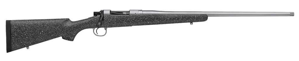 Nosler 40721 M21 308 Win 4+1 22" Barrel, Stainless Steel Nitride Metal Finish, Gray Speckled Black All-Weather Epoxy Stock