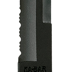 Ka-Bar 1245 Tanto 8" Fixed Tanto Part Serrated Black 1095 Cro-Van Blade, Black Kraton G Handle, Includes Sheath