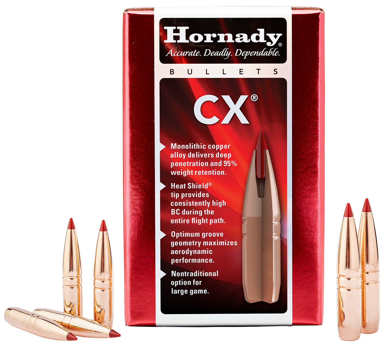 Hornady 301914 CX 30 Cal 110 gr Copper Solid 50 Per Box/ 40 Case