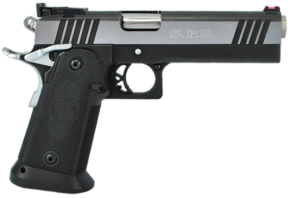 TriStar 85674 SPS Pantera 1911 9mm Luger 18+1 5" Stainless Steel Barrel, Black Chrome Serrated Steel Slide, Black Steel Frame w/Beavertail, Black Polymer Grip, Right Hand