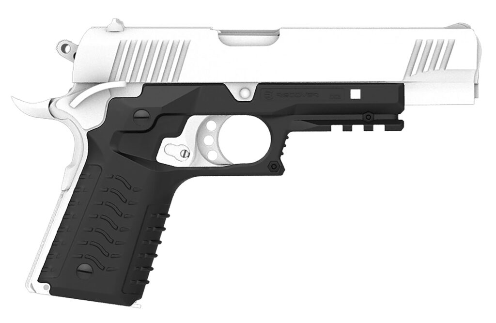 Recover Tactical CC3H-01 Grip & Rail System  Black Polymer Picatinny for Standard Frame 1911