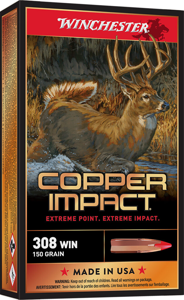 Winchester Ammo X308CLF Copper Impact  308Win 150gr Copper Extreme Point Lead Free 20 Per Box/10 Case