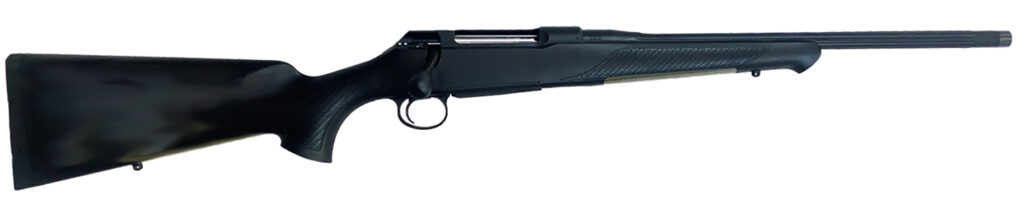 Sauer S1PAXT65P 100 Pantera XT Full Size 6.5 PRC 5+1 20" Black Cerakote Fluted Threaded Barrel, Black Cerakote Drilled & Tapped Steel Receiver, Black Max Synthetic Stock