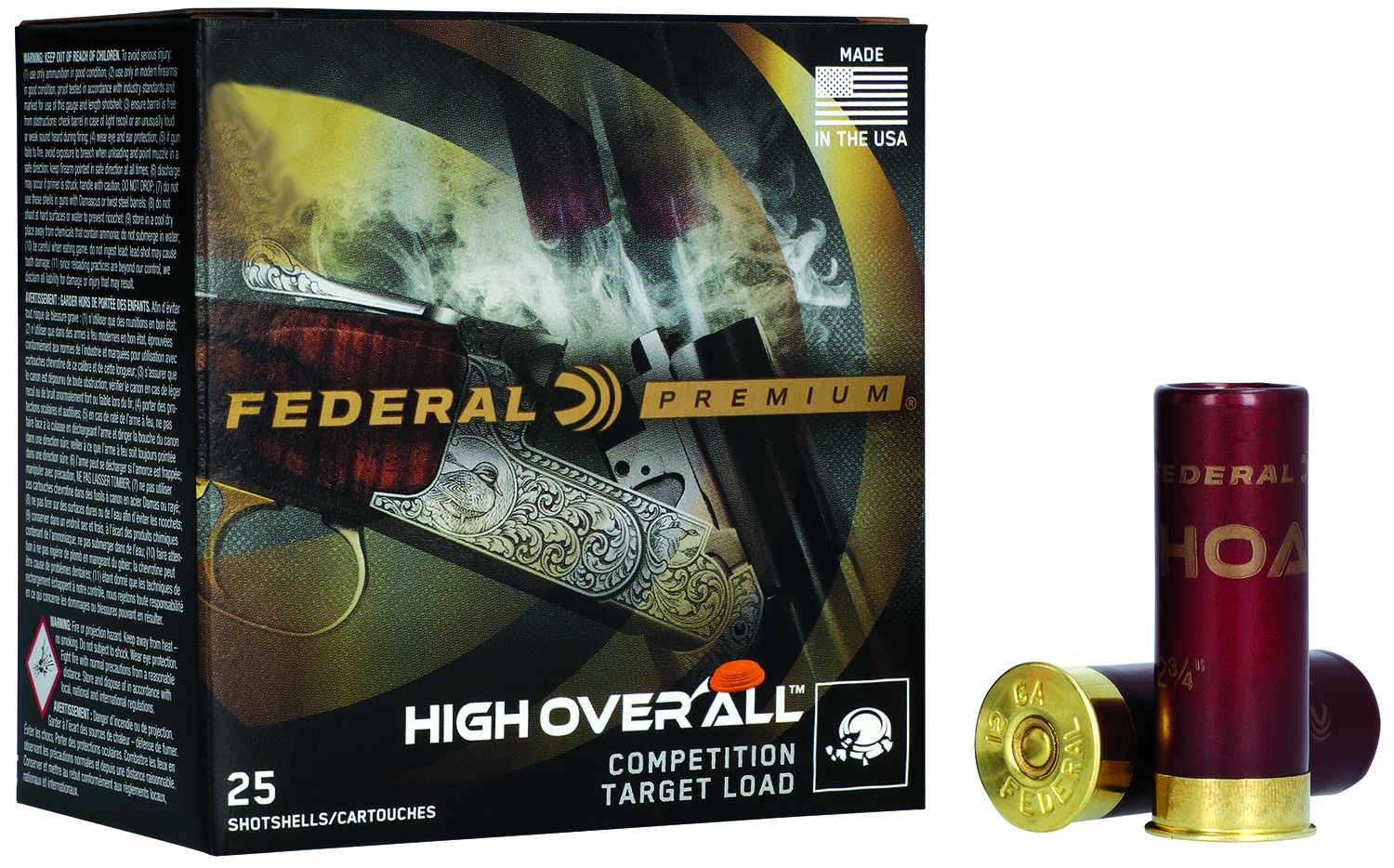 Federal HOA410H85 Premium High Over All 410Gauge 2.50" 1/2oz 8.5Shot 25 Per Box/10 Case