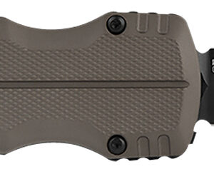 S.O.G SOG15610257 Pentagon 3.79" OTF Spear Point Plain Black TiNi Cryo CPM S35VN Steel Blade, Flat Dark Earth Aluminum Handle