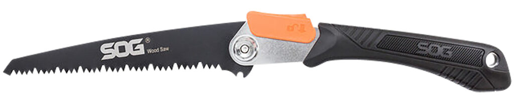S.O.G SOGF10NCP Wood Saw  Folding Saw 8.25" Black High Carbon Steel Blade Black GRN Handle 17.25" Long
