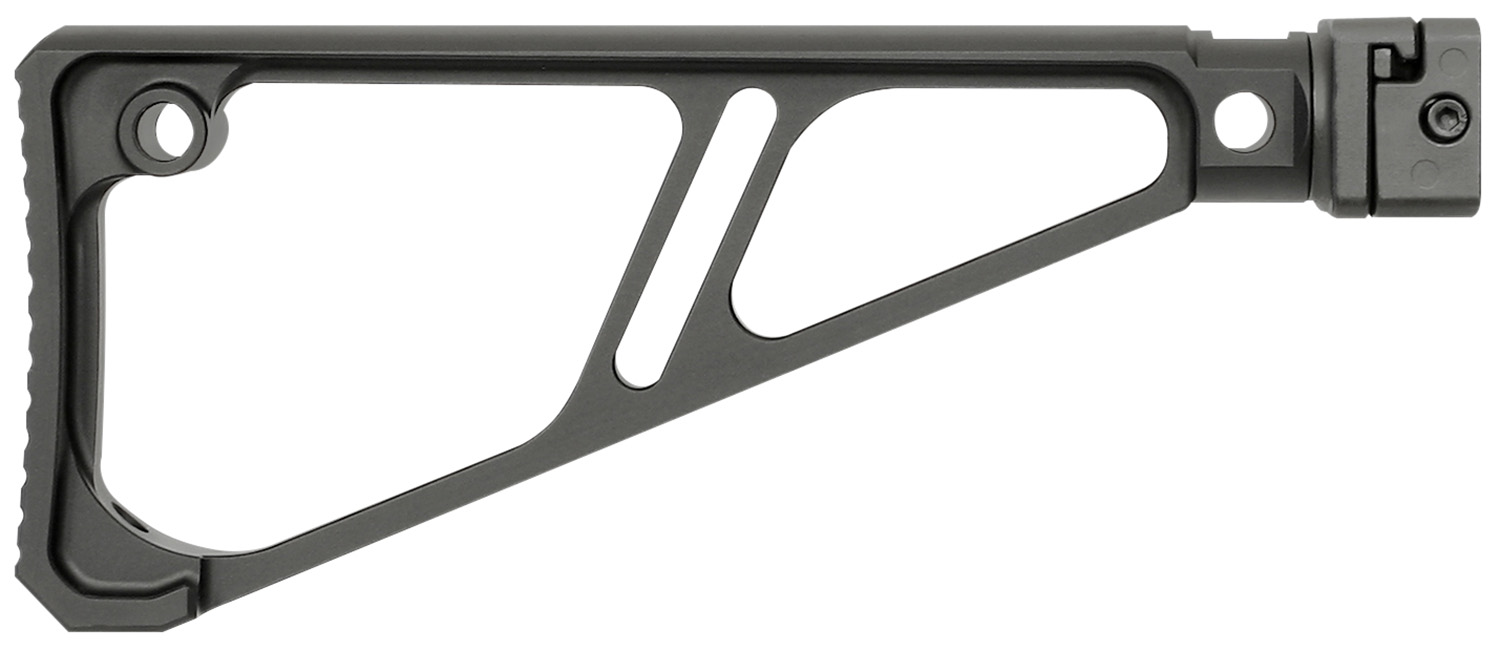 Midwest Industries MISTAPSFFES Side Folding Fixed Extruded Stock Black Anodized Aluminum for Picatinny Rail