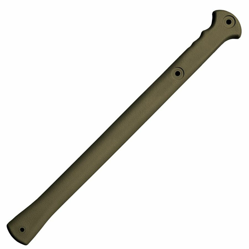 Cold Steel CS90PTHG Trench Hawk  3.50" Blade 1055 Carbon Steel Blade OD Green Polypropylene Handle 19"