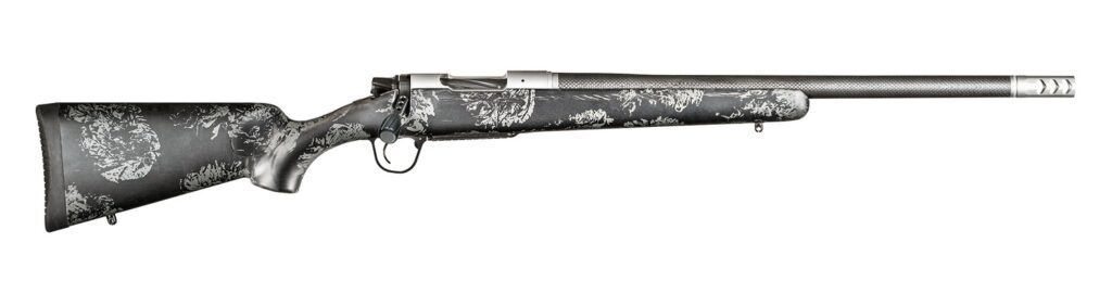 Christensen Arms 8010614700 Ridgeline FFT Full Size 270 Win 4+1, 20" Stainless Steel Threaded Barrel, Stainless Aluminum Receiver, Black w/Gray Accents Fixed Sporter w/Flash Forged Technology Stock