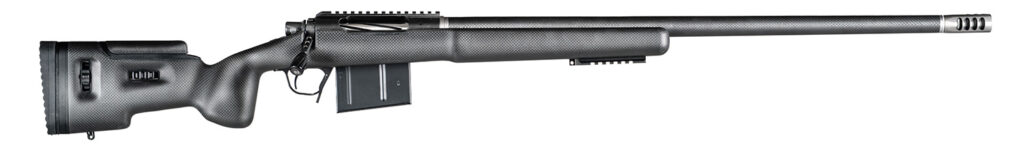 Christensen Arms 8010500300 TFM Long Range Full Size 338 Lapua Mag 3+1, 27" Carbon Fiber Target Steel Barrel, Black Nitride Aluminum Receiver, Natural Carbon Fiber Fixed Long Range Stock