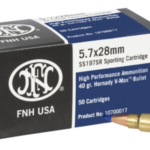 FN 10700017 High Performance 5.7x28mm 40gr Hornady V Max 50 Per Box/10 Case