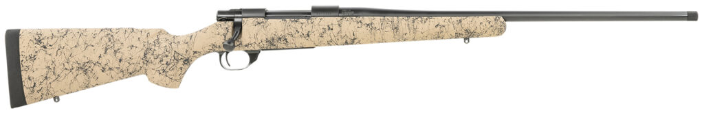 Howa HHS43164 M1500 HS Precision 308 Win 5+1 22" Threaded Barrel, Black Metal Finish, Tan Black Webbed Fixed HS Precision Stock