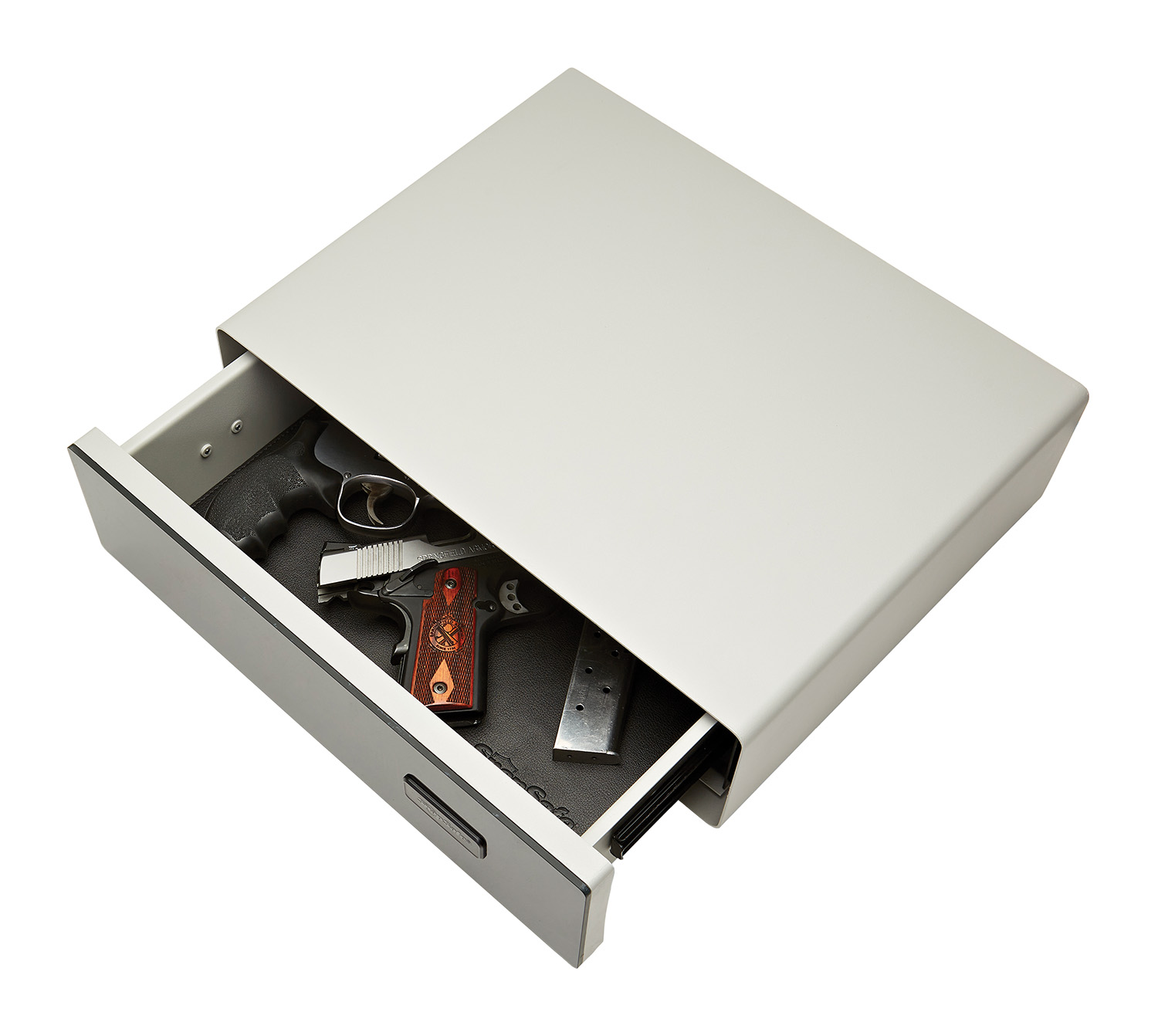 SnapSafe 75404 GlideVault Access Code/Key Entry Silver Steel Glass Touchpad
