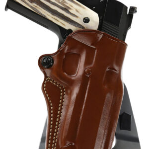 Galco SM2213R Speed Master 2.0 OWB Tan Leather Paddle Fits 1911 Fits 5" Barrel Left Hand