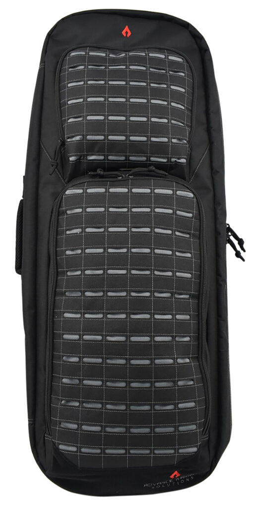 Advance Warrior Solutions FR36RBPBL/GR Frame  36" L Backpack with Side Handle, Black Polyester for Tactical Rifle, Molle Front