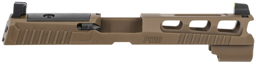 Sig Sauer 8900953 P320 Sig P320 9mm Luger PVD Coyote Brown Stainless Steel Optic Ready Slide XRAY3 Suppressor Sights Compatible With ROMEO1 & ROMEO Pro