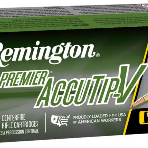 Remington Ammunition 21202 Premier Accutip-V 224Valkyrie 60gr AccuTip V Boat Tail 20 Per Box/10 Case