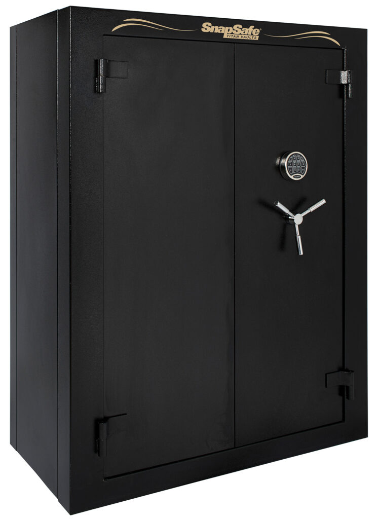 SnapSafe 75014 Vault Door XL Access Code/Key Entry 9 Gauge Steel Holds 36+ Long Guns Fireproof- Yes