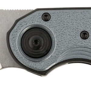 CRKT 5410 Attaboy 2.73" Folding Drop Point Plain Stonewashed D2 Steel Blade/Black/Silver GRN Handle Includes Pocket Clip