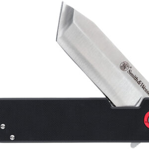 Smith & Wesson Knives 1193144 Big Benji 3.50" Folding Plain Stainless Steel Blade 4.25" Black