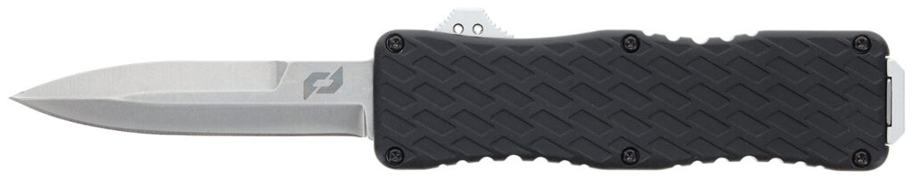 Schrade 1135967 Uproar D/A OTF Bayonet Plain Satin D2 Steel Blade 4.25" Aluminum Handle