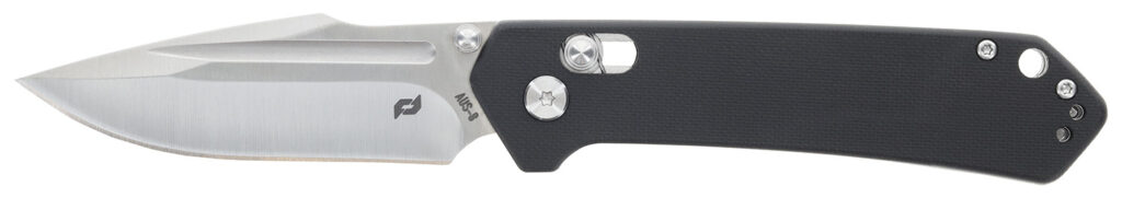 Schrade 1182620 Divergent 3.06" Folding Modified Drop Point Plain Satin AUS-8A SS Blade 4.31" Black G10 Handle