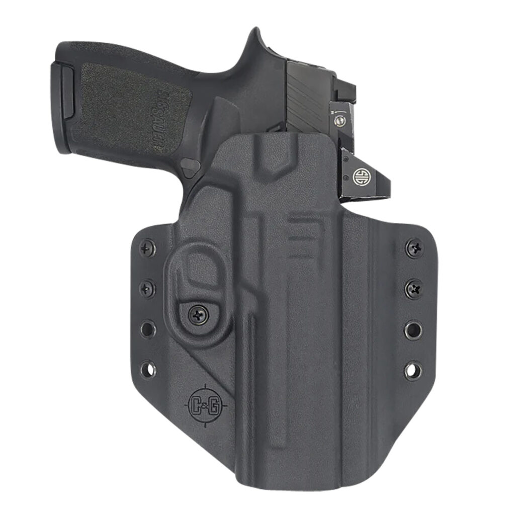 C&G Holsters 0286100 Covert OWB Black Kydex Fits Sig P320 Right Hand