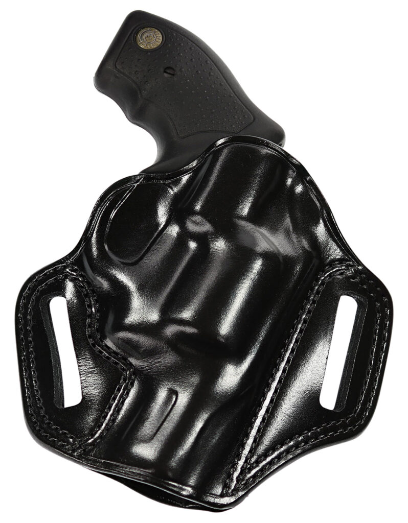 Galco CM880B Combat Master OWB Black Leather Belt Slide Fits Springfield XDM 4.5" Right Hand