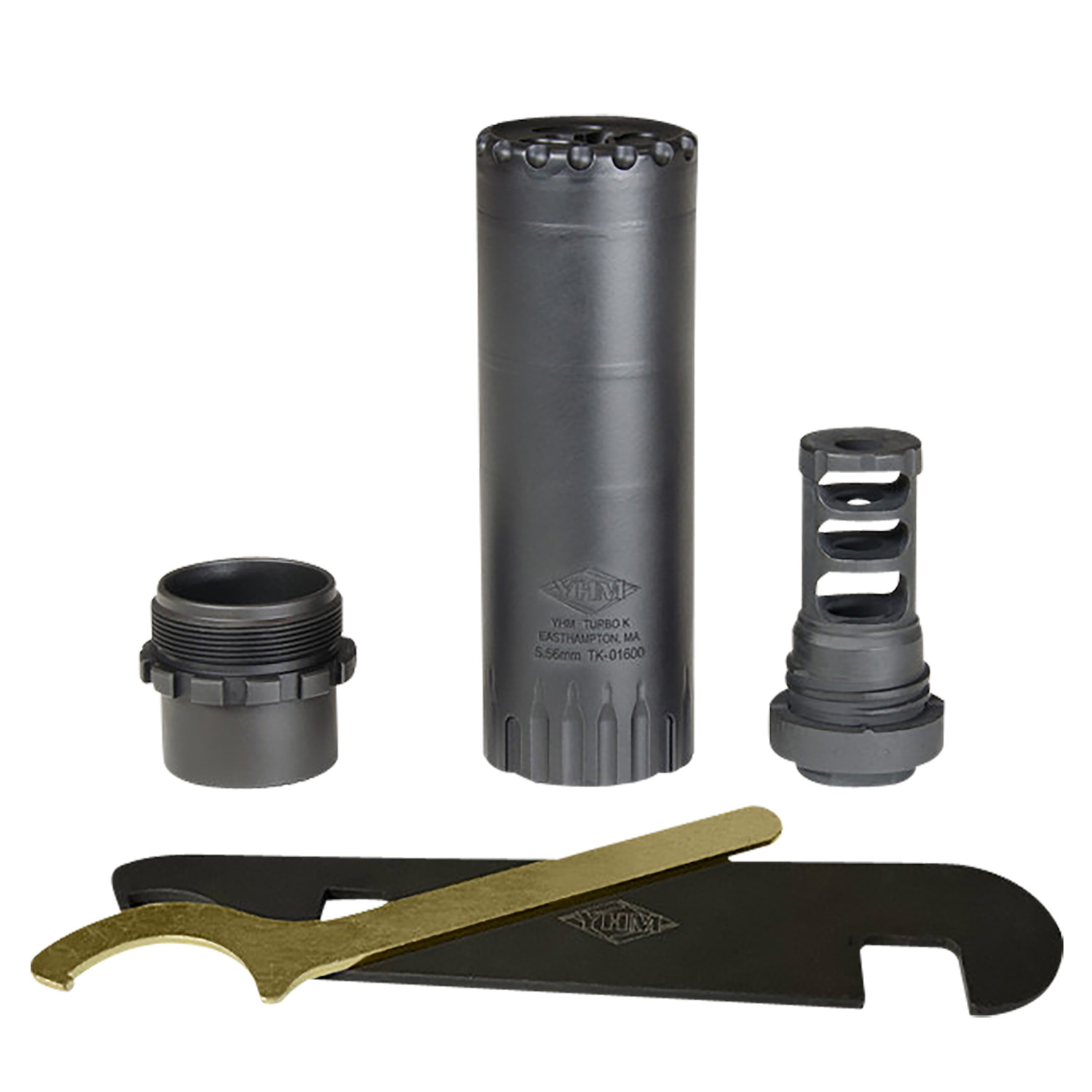 Yankee Hill 2180MB28 Turbo K RB 5.56x45mm NATO, 4.90" L, Black Stainless Steel, Phantom QD Adapter, 1/2"-28 tpi Muzzle Brake