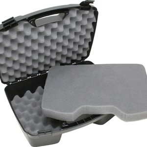 MTM Case-Gard 81140 Handgun Case Black Polypropylene Holds 4 Handgun w/ up to 8" Barrels & 6 Sub-Compacts w/ Magazines