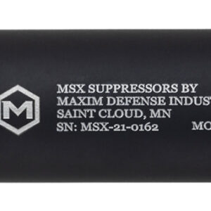 Maxim Defense MXM48351 DRF 22 Cal (Rimfire), 5.90" Black Titanium/Aluminum, 1/2"-28 tpi Direct Thread Mount