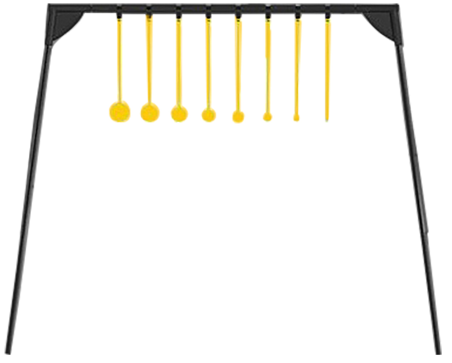 Caldwell 4002310 Challenge Target Rimfire KYL Black/Yellow AR500 Steel Standing Includes 8 Targets