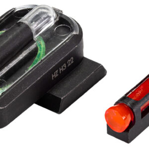 HiViz MPFD21 FastDot H3 Sight Set for S&W M&P Red Fiber Optic Front Sight-Green Tritium Rear Sight