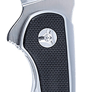 CRKT 6075 Padawan 3.01" Folding Wharncliffe Plain Brushed Satin 14C28N Steel Blade, SS w/G10 Black Overlays Handle