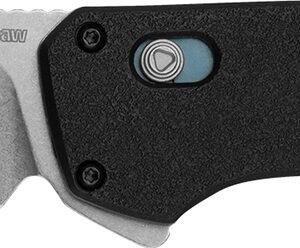 Kershaw 2047 Layup 3.40" Folding Drop Point Plain Stonewashed D2 Steel Blade, Black GFN Handle