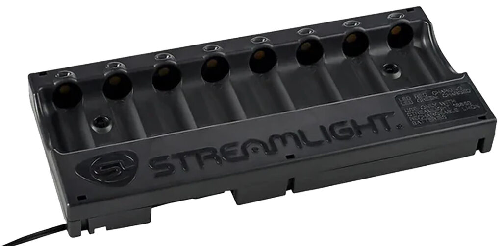 Streamlight 20230 8-Unit Bank Charger  Black SL-59/CR123A Battery 12V DC