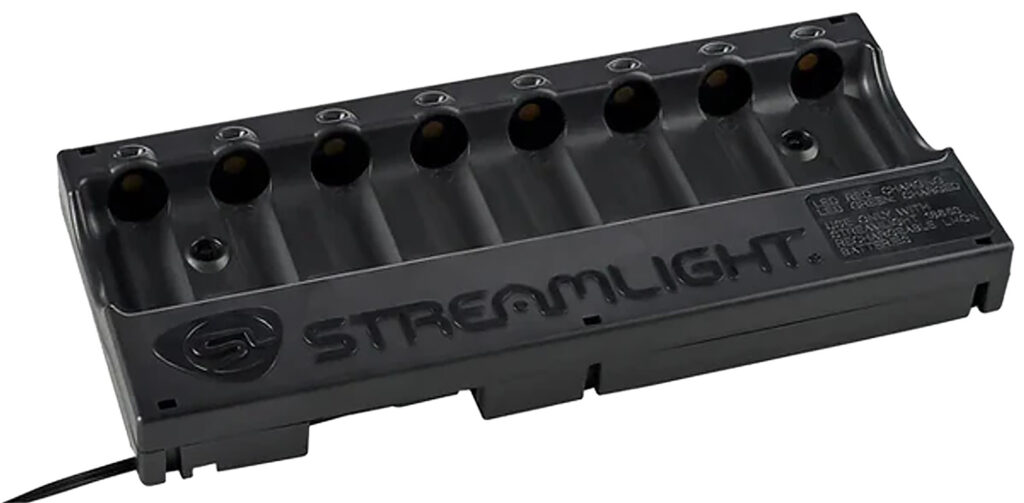 Streamlight 20234 8-Unit Bank Charger  Black SL-59/CR123A Battery 100V/120V/AC