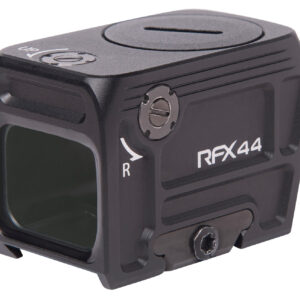 Viridian 9810113 RFX44 Black Anodized 1 x 21 x 16.5mm 5 MOA Green Dot ACRO/Picatinny High Mount