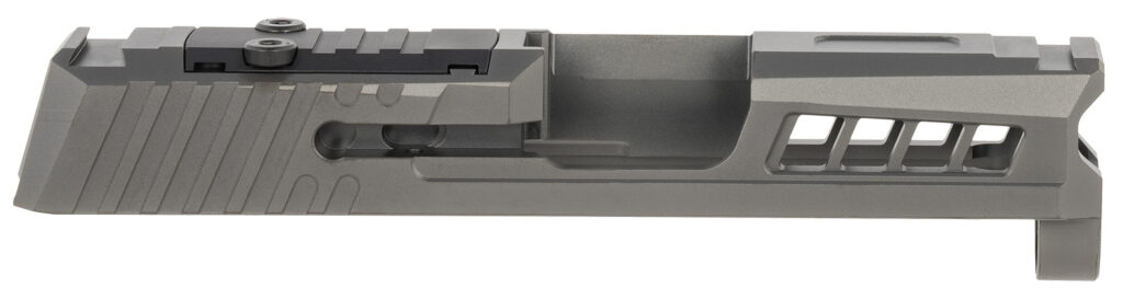 True Precision Inc TPP365SBCRMS Axiom Optic Cut Slide Fits Sig P365 Black DLC Anodized 416R Stainless Steel