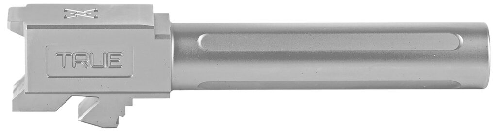 True Precision Inc TPG19BX Glock  9mm Luger 4" Fluted Satin Stainless Steel, Fits Glock 45/19X/19 Gen1-5