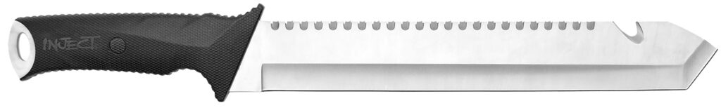 Camillus 19818 Carnivore  12" Silver Ti Bonded 440 SS Blade, Camo ABS Handle, 18" Long  Includes Sheath