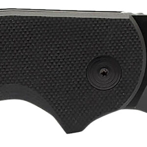 S.O.G SOG16030757 Stout SJ 2.60" Folding Clip Point Plain Stonewashed Cryo D2 Steel Blade/ Black Textured G10 Handle Includes Belt Clip, Presentation Box