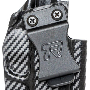 Rounded Gear SFAHELLCATCFRHVAR Kydex IWB Black Kydex Fits Springfield Hellcat Belt Clip Right Hand